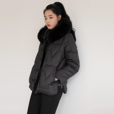 사이드 지퍼 후드 패딩 (2 컬러)